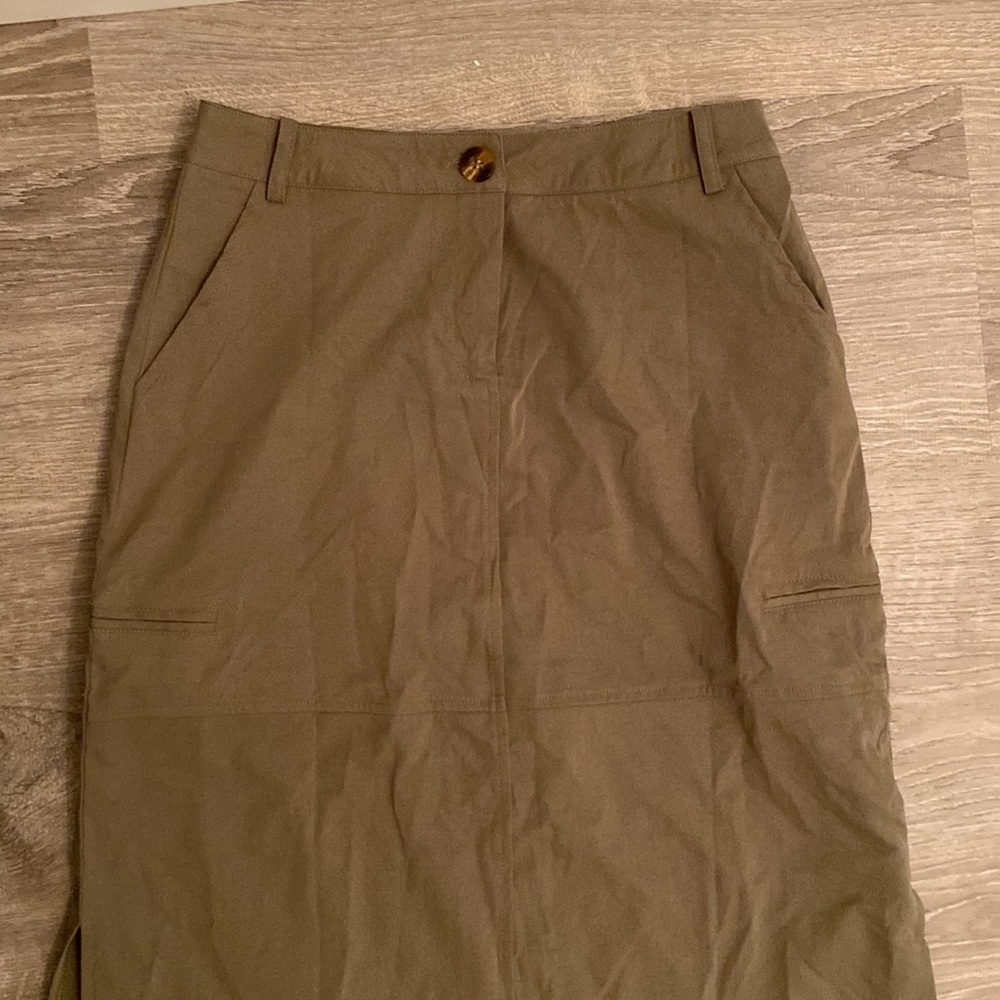Long army green skirt - Picture 2 of 3